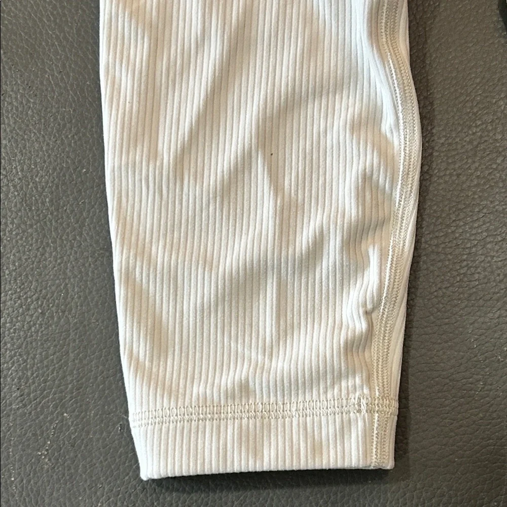 Lululemon Align Ribbed Bodysuit in White Opal. Size 4 - Picture 6 of 6